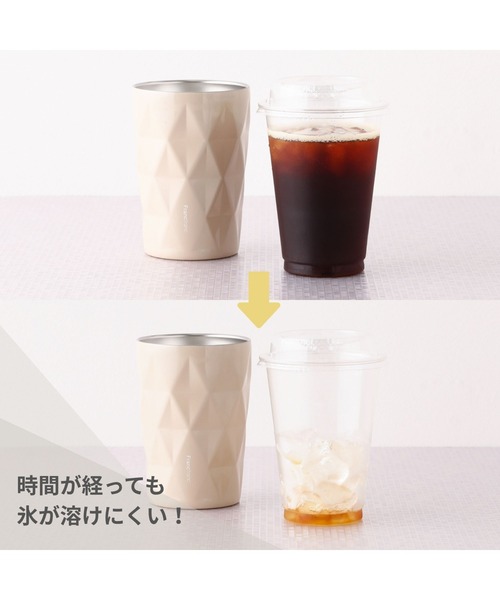 Francfranc(フランフラン)の「ルースト サーモタンブラー M セット キルト ピンク 保冷 保温 真空二重構造 ハンドル付き(グラス/マグカップ/タンブラー・レディース・ピンク・FREE)」の22枚目の写真