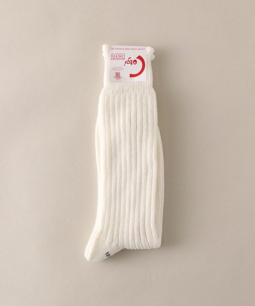 CORGI（コーギ）の「【corgi / コーギー】Plain Rib Sock（ソックス/靴下・メンズ・ホワイト/レッド/イエロー/コバルトブルー・FREE）」の2枚目の写真