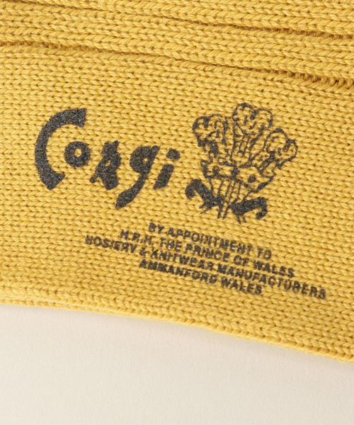 CORGI（コーギ）の「【corgi / コーギー】Plain Rib Sock（ソックス/靴下・メンズ・ホワイト/レッド/イエロー/コバルトブルー・FREE）」の12枚目の写真