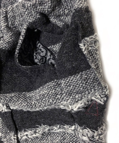 BURNOUT（バーンアウト）の「8/10 レングス　ルーズニットイージーパンツ（その他パンツ・メンズ・グレー/ブラック系その他/ネイビー・FREE）」の8枚目の写真