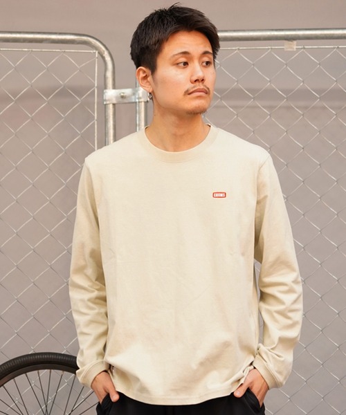 CHUMS（チャムス）の「CHUMS/チャムス ロンTEE ブービーロゴ CH01-2275（Tシャツ/カットソー・メンズ・ホワイト×ネイビー/グリーン/ホワイト/ブラック/グレイッシュベージュ/ホワイト×グリーン・L/M/XL）」の21枚目の写真