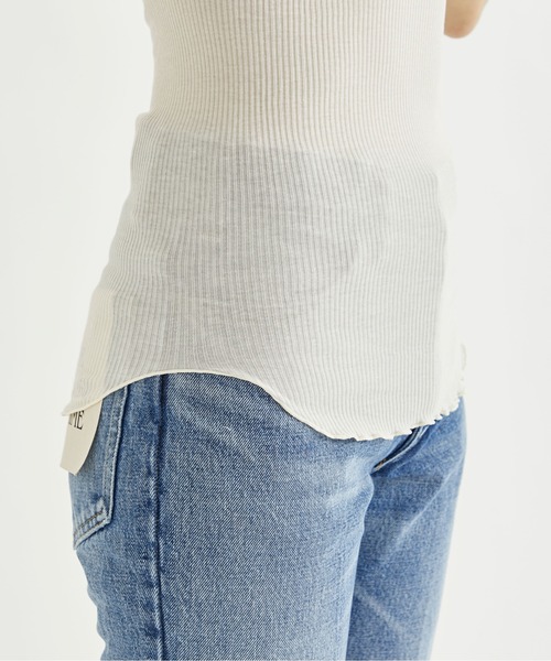 HAKUJI(ハクジ)の「【HAKUJI/ハクジ】Twist cotton bra tank/ツイストコットンブラタンク(タンクトップ・レディース・ブラック/オレンジ/グリーン/アイボリー・FREE)」の18枚目の写真