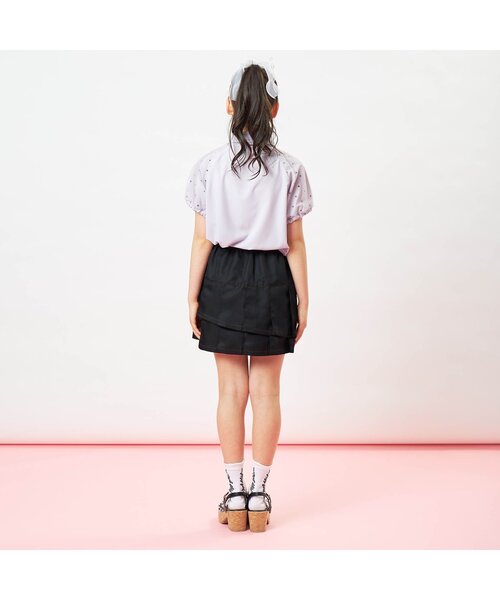 algy(アルジー)の「ダブルプリーツスカパン(スカート・キッズ・ミント/サックスブルー/ブラック・XX-SMALL/X-SMALL/SMALL/MEDIUM)」の5枚目の写真