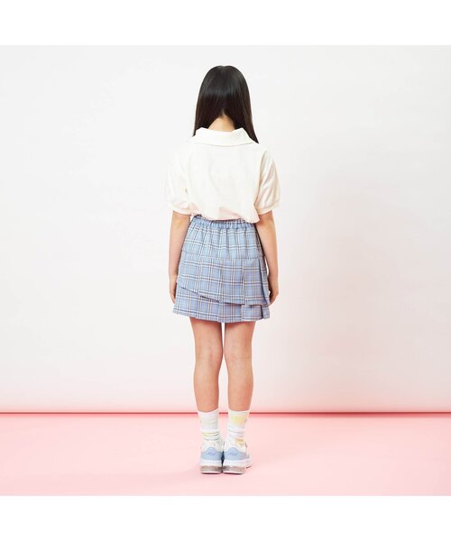 algy(アルジー)の「ダブルプリーツスカパン(スカート・キッズ・ミント/サックスブルー/ブラック・XX-SMALL/X-SMALL/SMALL/MEDIUM)」の7枚目の写真