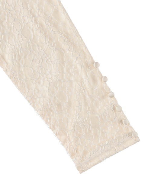 MIRO AMURETTE（ミロアミュレット）の「fleurir shirt blouse/レースポロブラウス（シャツ/ブラウス・レディース・ナチュラル・FREE）」の18枚目の写真