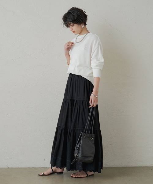 LOUNGEDRESS（ラウンジドレス）の「ティアードレーススカート