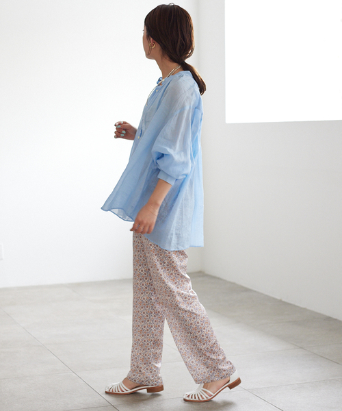 SLOBE IENA（スローブイエナ）の「TROUILLETマルチパターンリラックスパンツ（その他パンツ・レディース・ネイビー/ラベンダー・FREE）」の12枚目の写真