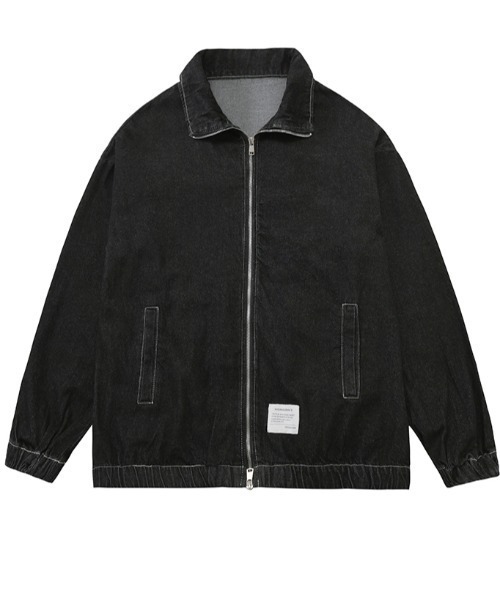 ARULE(アルール)の「A'GEM/9 × .kom『ARULE/アルール』ZIPデニム JKT/デニム ジップ ジャケット(デニムジャケット・メンズ・ブラック/ブルー・M/L)」の2枚目の写真