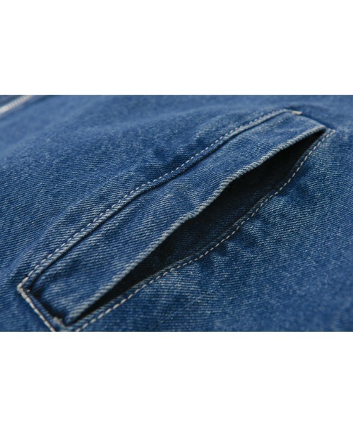 ARULE(アルール)の「A'GEM/9 × .kom『ARULE/アルール』ZIPデニム JKT/デニム ジップ ジャケット(デニムジャケット・メンズ・ブラック/ブルー・M/L)」の15枚目の写真