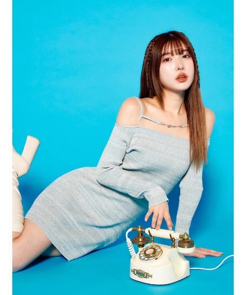 Darich オフショルメランジニットミニワンピース オフショルダーフリルニットミニワンピース – Darich (ダーリッチ)