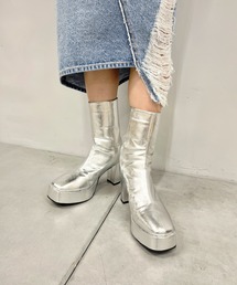 WHO'S WHO gallery | 厚底ヒールミドルブーツ(ブーツ)