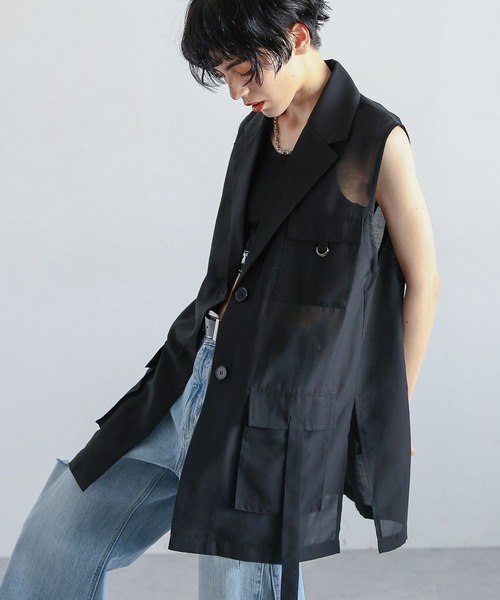 PAGEBOY（ページボーイ）の「シアージレ（その他アウター・レディース・ブラック/グレイッシュベージュ・FREE）」の2枚目の写真