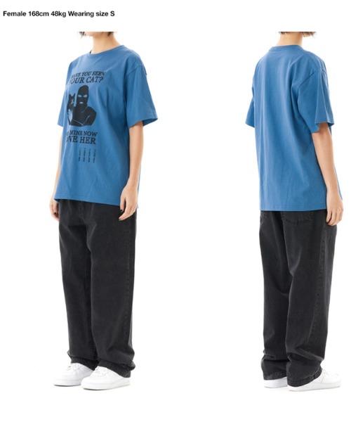 MAHAGRID（マハグリッド）の「『mahagrid/マハグリッド』KIDNAP TEE/キッドナップ 半袖 カットソー（Tシャツ/カットソー・レディース・ホワイト/ブルー/パープル・M/L）」の6枚目の写真
