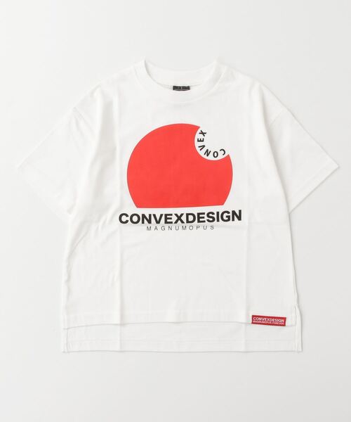 CONVEX(コンベックス)の「サークルロゴ スリットWIDE-T(Tシャツ/カットソー・キッズ・ブラック/ベージュ/オフホワイト/グレー・130cm/160cm/150cm/140cm/120cm)」の2枚目の写真