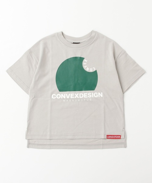 CONVEX(コンベックス)の「サークルロゴ スリットWIDE-T(Tシャツ/カットソー・キッズ・ブラック/ベージュ/オフホワイト/グレー・130cm/160cm/150cm/140cm/120cm)」の1枚目の写真
