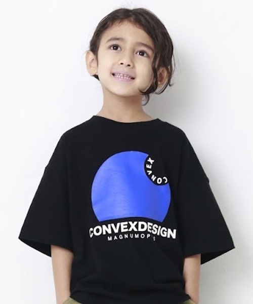CONVEX(コンベックス)の「サークルロゴ スリットWIDE-T(Tシャツ/カットソー・キッズ・ブラック/ベージュ/オフホワイト/グレー・130cm/160cm/150cm/140cm/120cm)」の3枚目の写真