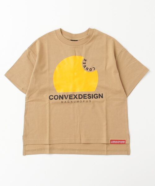 CONVEX(コンベックス)の「サークルロゴ スリットWIDE-T(Tシャツ/カットソー・キッズ・ブラック/ベージュ/オフホワイト/グレー・130cm/160cm/150cm/140cm/120cm)」の7枚目の写真