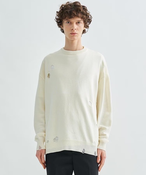 LiNoH（リノー）の「【LiNoH】DAMEGE KNIT PO/ダメージニット