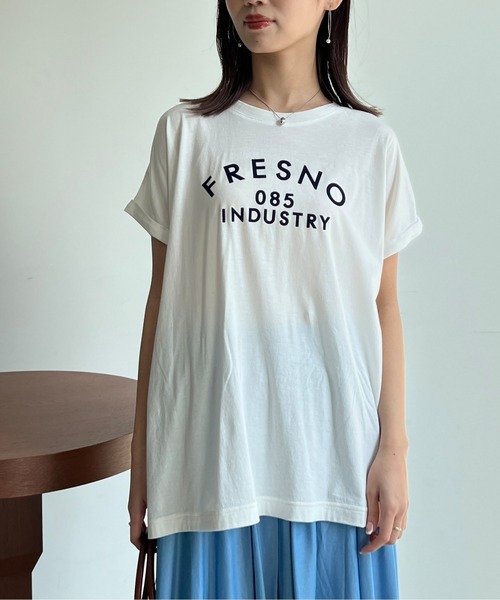 Chez toi(シェトワ)の「BACK布帛ロゴプルオーバー(Tシャツ/カットソー・レディース・カーキ/オフホワイト/チャコールグレー・FREE)」の12枚目の写真