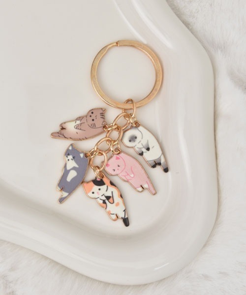 TONE SELECT GOODS（トーンセレクトグッズ）の「【urge select】つままれネコちゃん キーホルダー/バッグチャーム【マルチウェイ】（キーホルダー・レディース・B/C/D/A・FREE）」の4枚目の写真