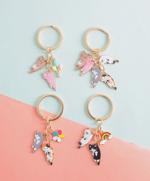 TONE SELECT GOODS（トーンセレクトグッズ）の「【urge select】つままれネコちゃん キーホルダー/バッグチャーム【マルチウェイ】（キーホルダー・レディース・B/C/D/A・FREE）」の5枚目の写真