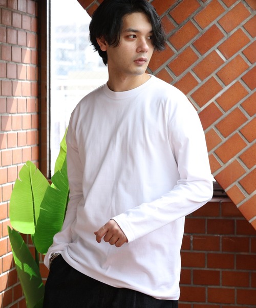 United Athle（ユナイテッドアスレ）の「United Athle 5.6オンスロングＴシャツ（Tシャツ/カットソー・メンズ・ブラック/ミックスグレー/バイオレット/ホワイト/ライトオリーブ・X-LARGE/MEDIUM/LARGE）」の2枚目の写真