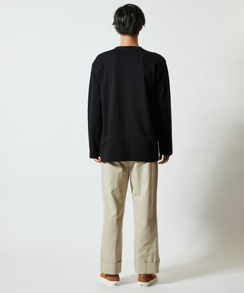 United Athle（ユナイテッドアスレ）の「United Athle 5.6オンスロングＴシャツ（Tシャツ/カットソー・メンズ・ブラック/ミックスグレー/バイオレット/ホワイト/ライトオリーブ・X-LARGE/MEDIUM/LARGE）」の8枚目の写真