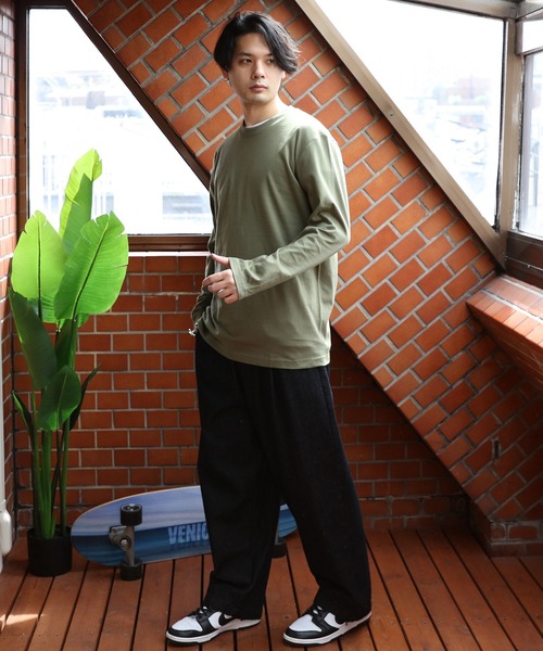 United Athle（ユナイテッドアスレ）の「United Athle 5.6オンスロングＴシャツ（Tシャツ/カットソー・メンズ・ブラック/ミックスグレー/バイオレット/ホワイト/ライトオリーブ・X-LARGE/MEDIUM/LARGE）」の13枚目の写真