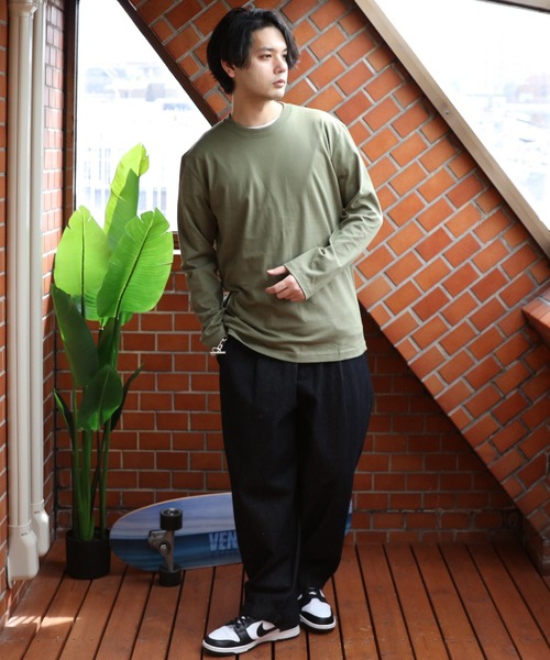 United Athle（ユナイテッドアスレ）の「United Athle 5.6オンスロングＴシャツ（Tシャツ/カットソー・メンズ・ブラック/ミックスグレー/バイオレット/ホワイト/ライトオリーブ・X-LARGE/MEDIUM/LARGE）」の14枚目の写真