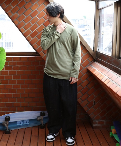 United Athle（ユナイテッドアスレ）の「United Athle 5.6オンスロングＴシャツ（Tシャツ/カットソー・メンズ・ブラック/ミックスグレー/バイオレット/ホワイト/ライトオリーブ・X-LARGE/MEDIUM/LARGE）」の15枚目の写真