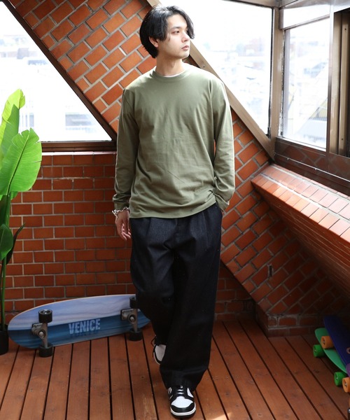 United Athle（ユナイテッドアスレ）の「United Athle 5.6オンスロングＴシャツ（Tシャツ/カットソー・メンズ・ブラック/ミックスグレー/バイオレット/ホワイト/ライトオリーブ・X-LARGE/MEDIUM/LARGE）」の18枚目の写真