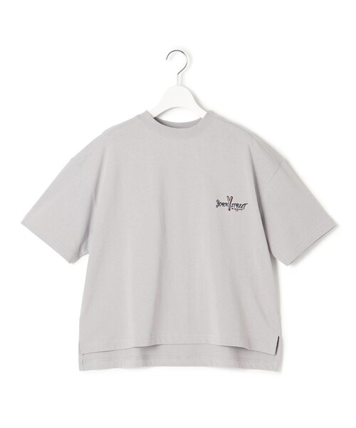 J.PRESS YORK STREET(ジェイプレスヨークストリート)の「【WOMEN】ショート丈 プルオーバー(Tシャツ/カットソー・レディース・ホワイト系/ライトグレー系/ベージュ系/ダークグリーン系/ネイビー系・F)」の3枚目の写真