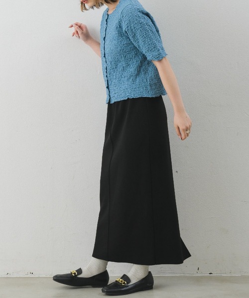 RETRO GIRL（レトロガール）の「ジャガードメロウカーデ（Tシャツ/カットソー・レディース・ホワイト/ブラック/ブルー/ライトグレー/ピンク・FREE）」の11枚目の写真