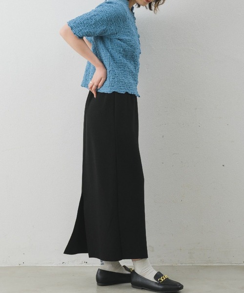 RETRO GIRL（レトロガール）の「ジャガードメロウカーデ（Tシャツ/カットソー・レディース・ホワイト/ブラック/ブルー/ライトグレー/ピンク・FREE）」の12枚目の写真