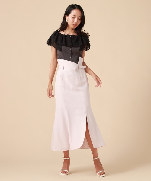 Cheek（チーク）の「ハイウエストサイドスリットマーメイドスカート