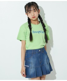 カラー刺繍ロゴTシャツ