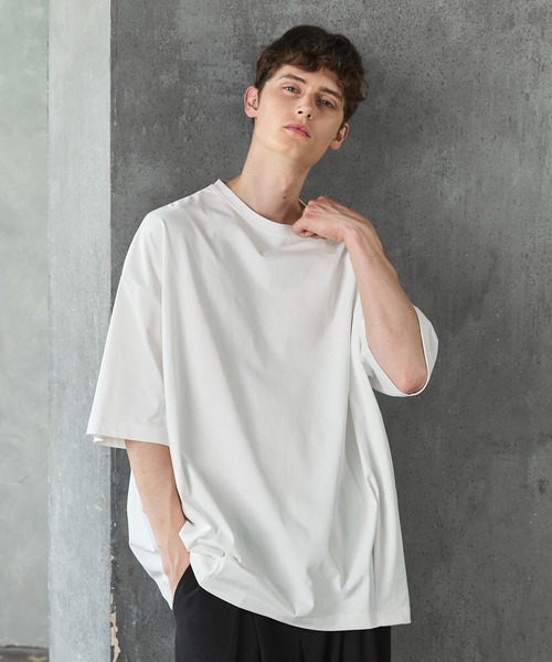 CTHY（シティ）の「ポンチ＆クールマックスビッグシルエットタック入りTシャツ（Tシャツ/カットソー・メンズ・ホワイト/ライトグレー/ブラック/チャコール/グリーン/グレー系/ライトグレー系/ホワイト系/ブラック系・S/XL/L/M）」の3枚目の写真