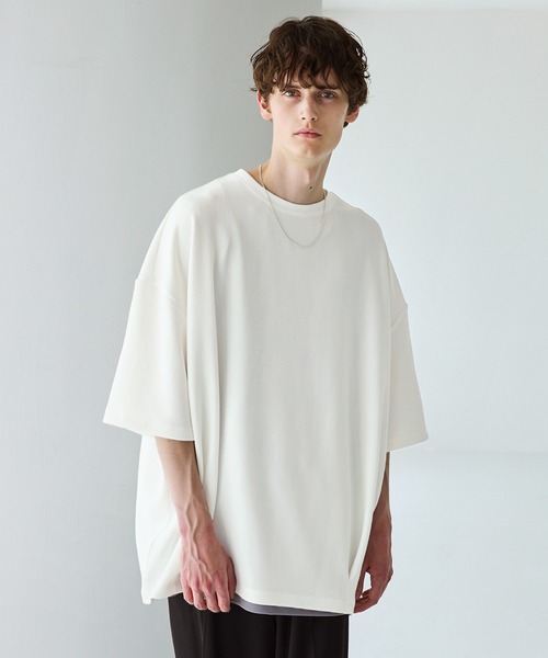 CTHY（シティ）の「ポンチ＆クールマックスビッグシルエットタック入りTシャツ（Tシャツ/カットソー・メンズ・ホワイト/ライトグレー/ブラック/チャコール/グリーン/グレー系/ライトグレー系/ホワイト系/ブラック系・S/XL/L/M）」の10枚目の写真