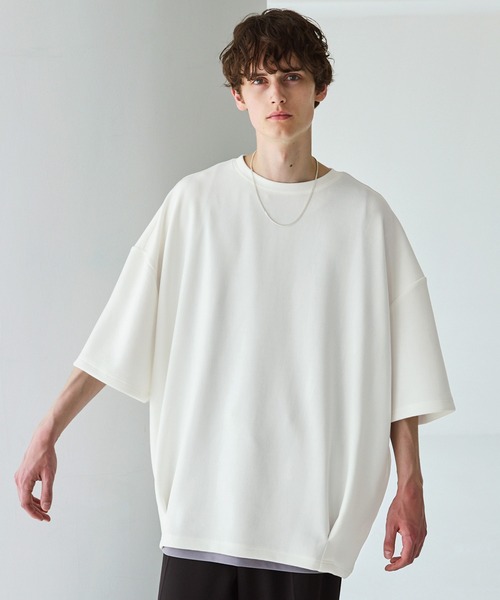 CTHY（シティ）の「ポンチ＆クールマックスビッグシルエットタック入りTシャツ（Tシャツ/カットソー・メンズ・ホワイト/ライトグレー/ブラック/チャコール/グリーン/グレー系/ライトグレー系/ホワイト系/ブラック系・S/XL/L/M）」の13枚目の写真