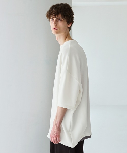 CTHY（シティ）の「ポンチ＆クールマックスビッグシルエットタック入りTシャツ（Tシャツ/カットソー・メンズ・ホワイト/ライトグレー/ブラック/チャコール/グリーン/グレー系/ライトグレー系/ホワイト系/ブラック系・S/XL/L/M）」の14枚目の写真