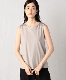 Comme　Ca　Mature | スパンコール付き　タンクトップ(タンクトップ)
