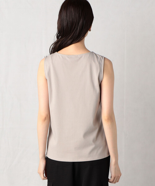 Comme　Ca　Mature（コムサマチュア）の「スパンコール付き　タンクトップ（タンクトップ・レディース・ブラック/グレイッシュベージュ/オフホワイト・MEDIUM/LARGE）」の11枚目の写真