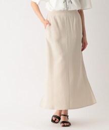 OPAQUE.CLIP | ドレープツイルロングフレアスカート【セットアップ対応/洗える】(スカート)