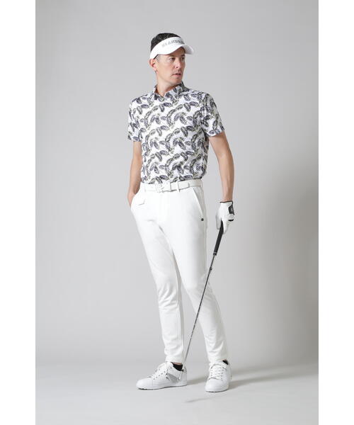 ST ANDREWS ゴルフ　パンツ　LL 白　ホワイト ミュージック柄ジャガードパンツ (MENS) | St ANDREWS（セント