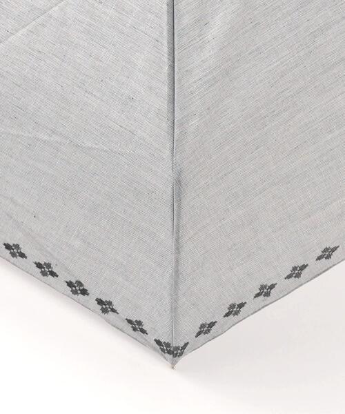 エンブロイダリーバンブーハンドルパラソル/日傘