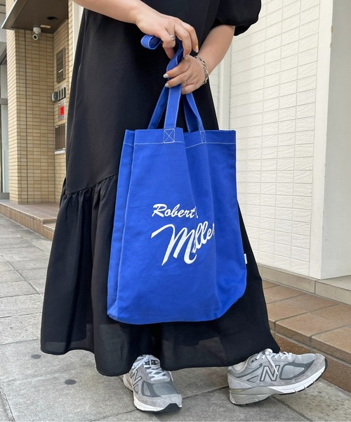 MILLER（ミラー）の「Millerロゴ刺繍トートバッグ（トートバッグ・レディース・ブルー/オレンジ/アイボリー/グリーン/ブラウン・FREE）」の18枚目の写真