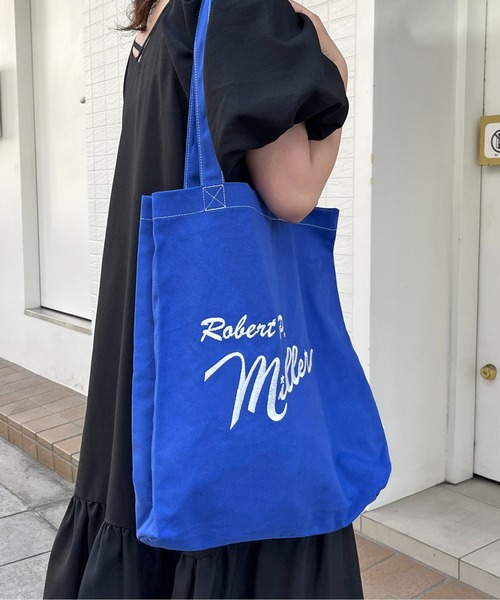MILLER（ミラー）の「Millerロゴ刺繍トートバッグ（トートバッグ・レディース・ブルー/オレンジ/アイボリー/グリーン/ブラウン・FREE）」の20枚目の写真