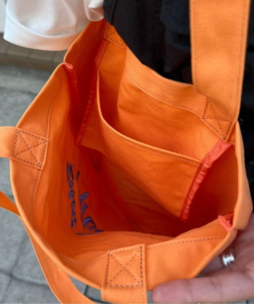 MILLER（ミラー）の「Millerロゴ刺繍トートバッグ（トートバッグ・レディース・ブルー/オレンジ/アイボリー/グリーン/ブラウン・FREE）」の14枚目の写真