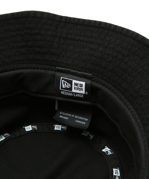UNIVERSAL OVERALL（ユニバーサルオーバーオール）の「【NEW ERA /ニューエラ】×【UNIVERSAL OVERALL】STANDARD WASH BUCKETU バケットハット（ハット・メンズ・ブラック・フリー）」の7枚目の写真