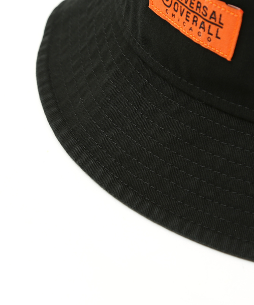 UNIVERSAL OVERALL（ユニバーサルオーバーオール）の「【NEW ERA /ニューエラ】×【UNIVERSAL OVERALL】STANDARD WASH BUCKETU バケットハット（ハット・メンズ・ブラック・フリー）」の10枚目の写真